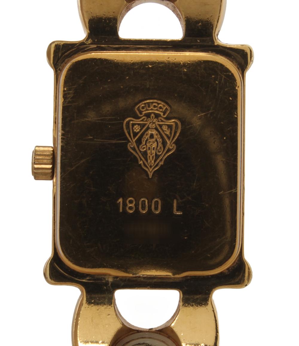 グッチ 腕時計 クオーツ ホワイト 1800L レディース GUCCI