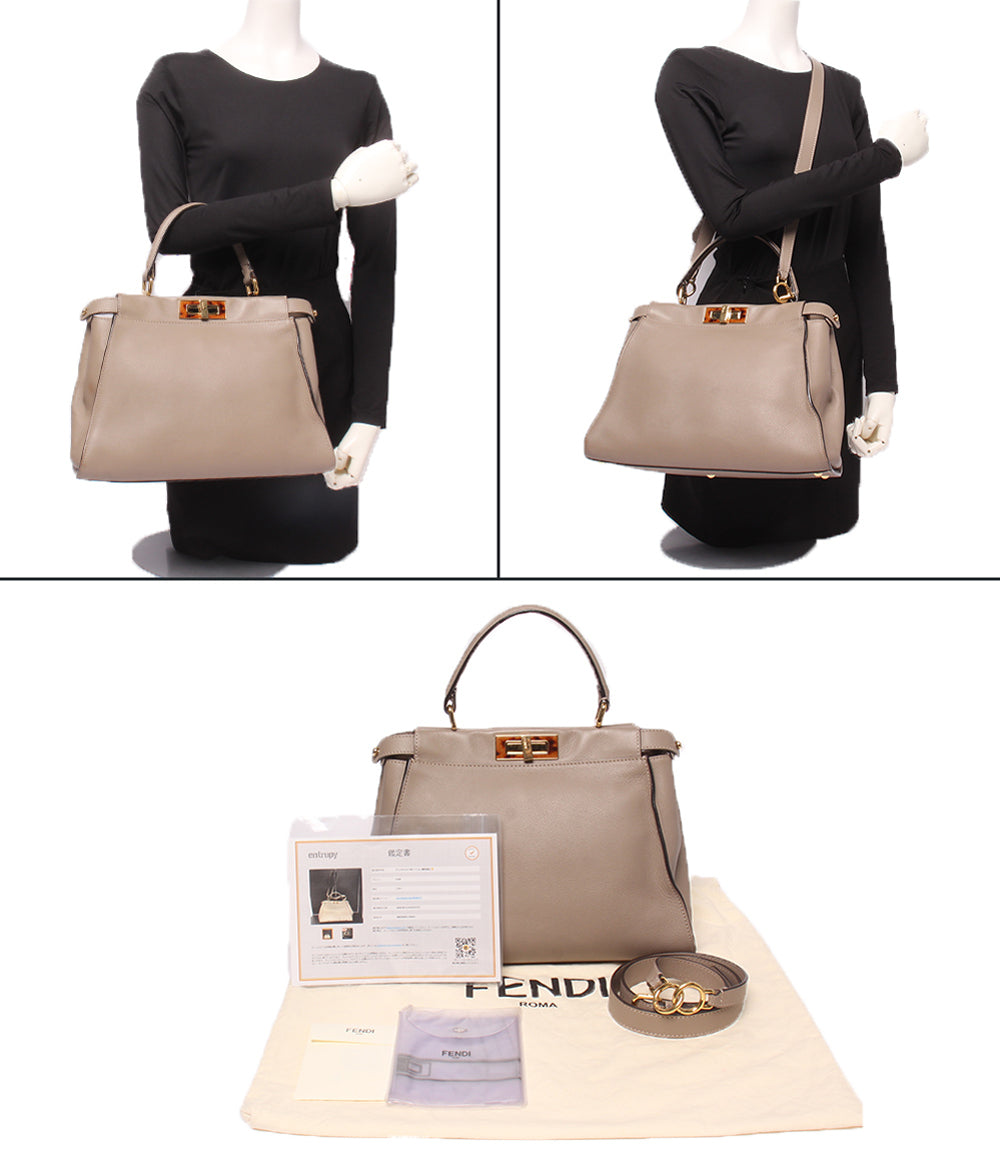 FENDI 2wayハンドバッグ ショルダーバッグ 斜め掛け ピーカブー ミディアム 8BN290 レディース フェンディ