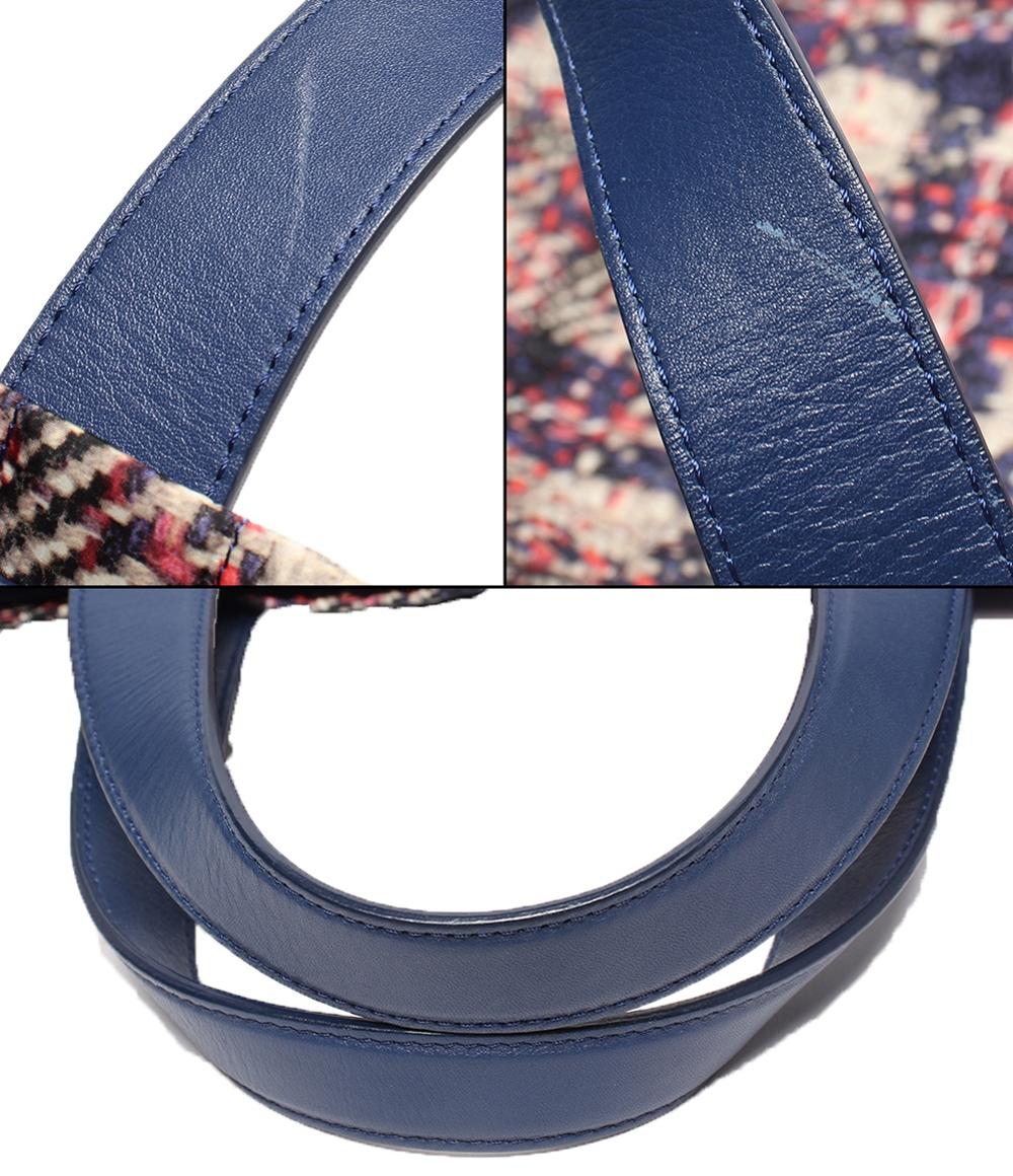 シャネル トートバッグ シルバー金具 ツイードプリント レディース CHANEL