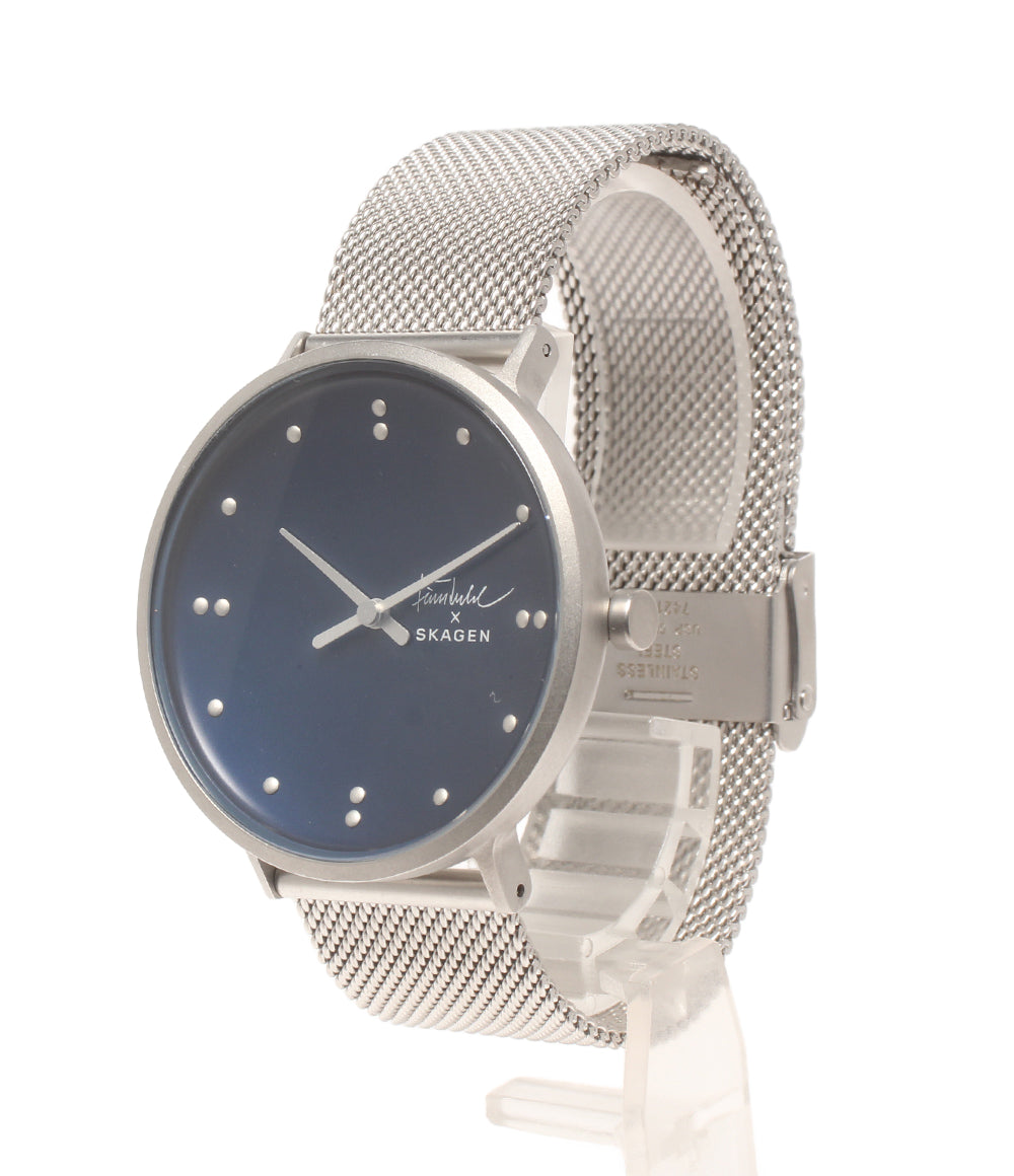 美品 SKAGEN 腕時計 フィン・ユール クオーツ ネイビー SKW6584 メンズ スカーゲン