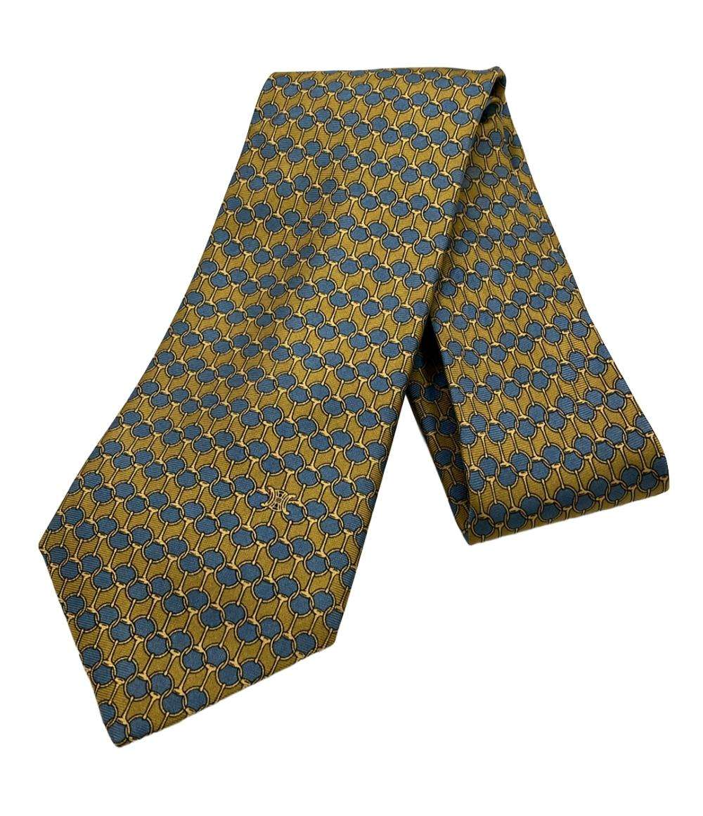 美品 セリーヌ ネクタイ シルク100% メンズ CELINE