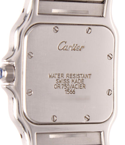 Cartier 腕時計 サントス ガルベ LM クオーツ W20011C4 メンズ カルティエ