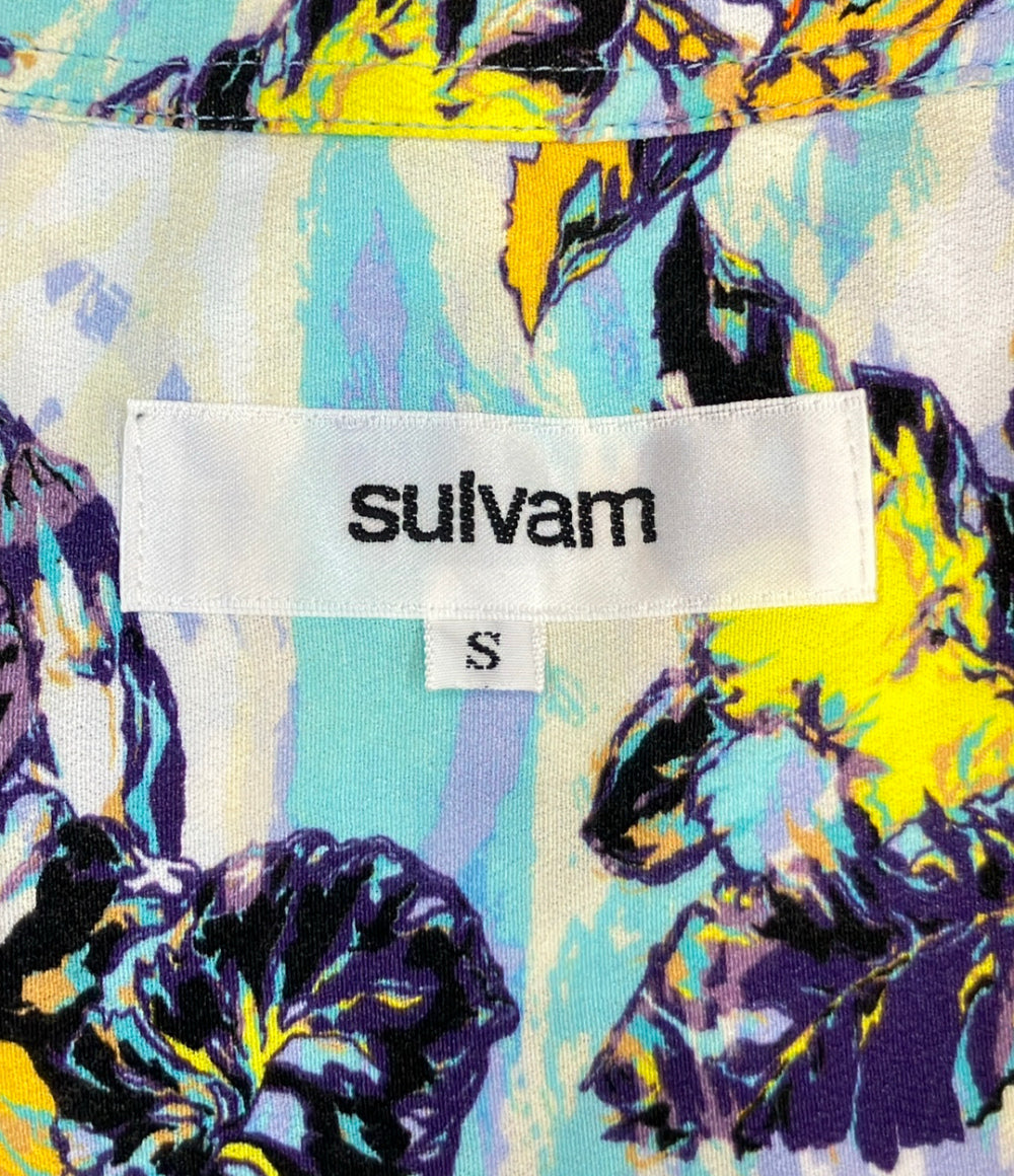 美品 sulvam 長袖シャツ アロハシャツ SN-B08-020 メンズ SIZE S サルバム