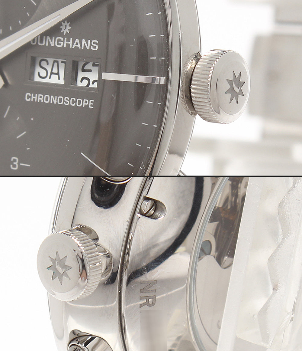 JUNGHANS 腕時計 3ATM マイスター クロノスコープ 自動巻き 027/4324 メンズ ユンハンス