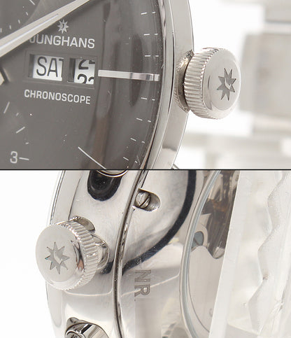 JUNGHANS 腕時計 3ATM マイスター クロノスコープ 自動巻き 027/4324 メンズ ユンハンス