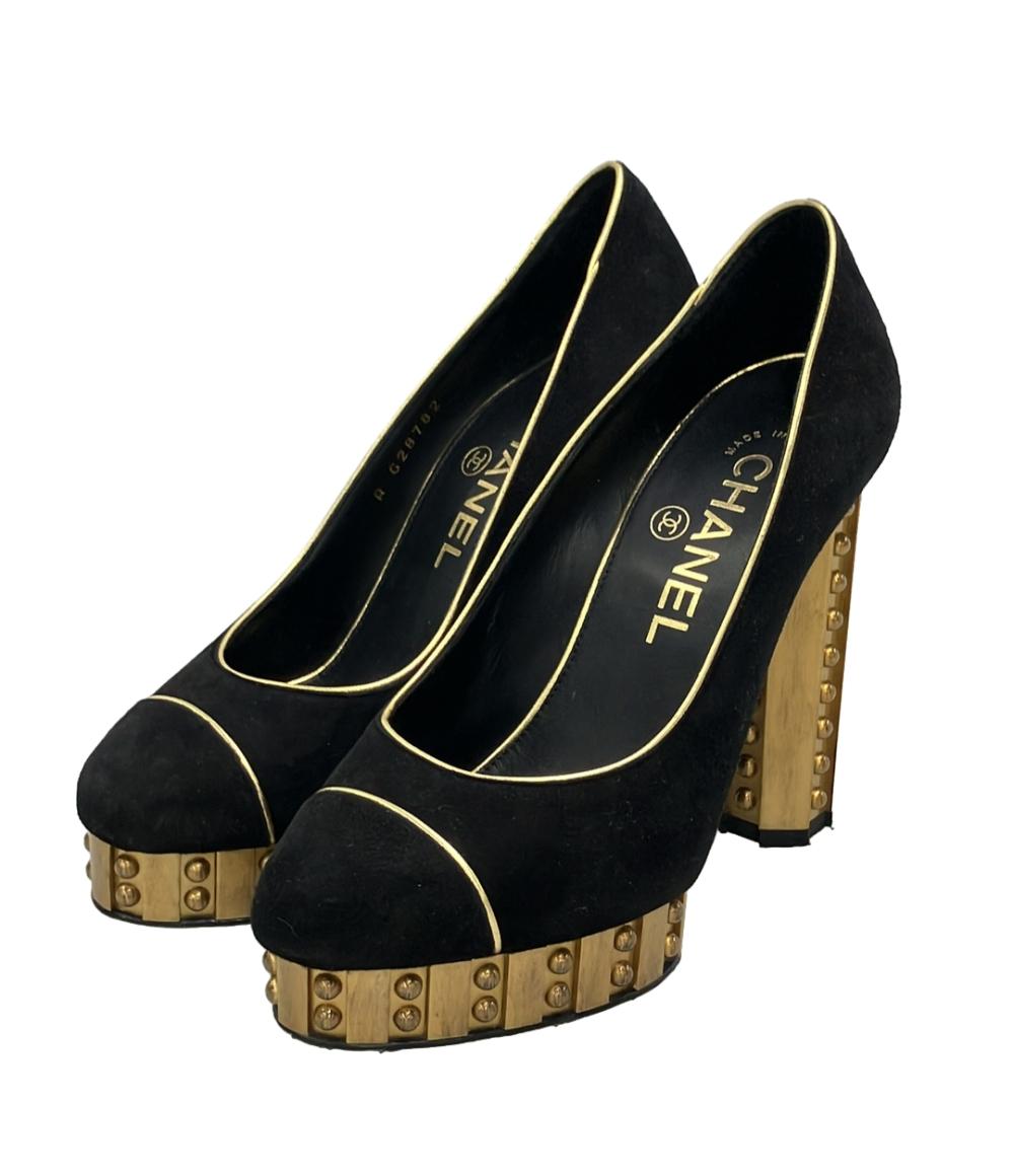 CHANEL パンプス ハイヒール ココマーク スエード G28782 レディース SIZE 34 (22cm) シャネル