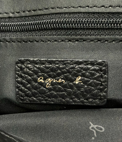 美品 agnes b. ショルダーバッグ 斜め掛け レザー レディース アニエスベー