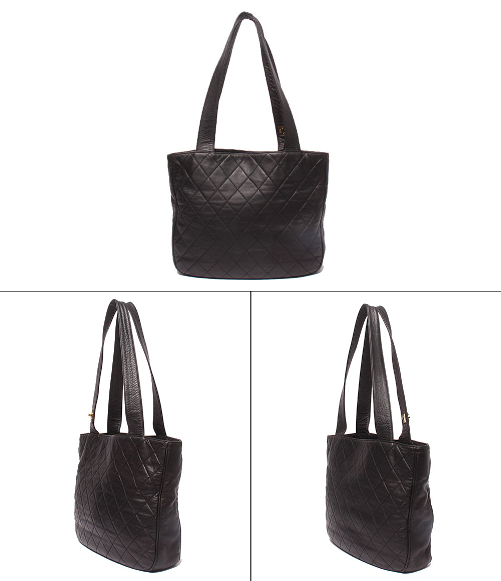 CHANEL トートバッグ ショルダーバッグ 肩掛け ゴールド金具 3番台 マトラッセ レディース シャネル