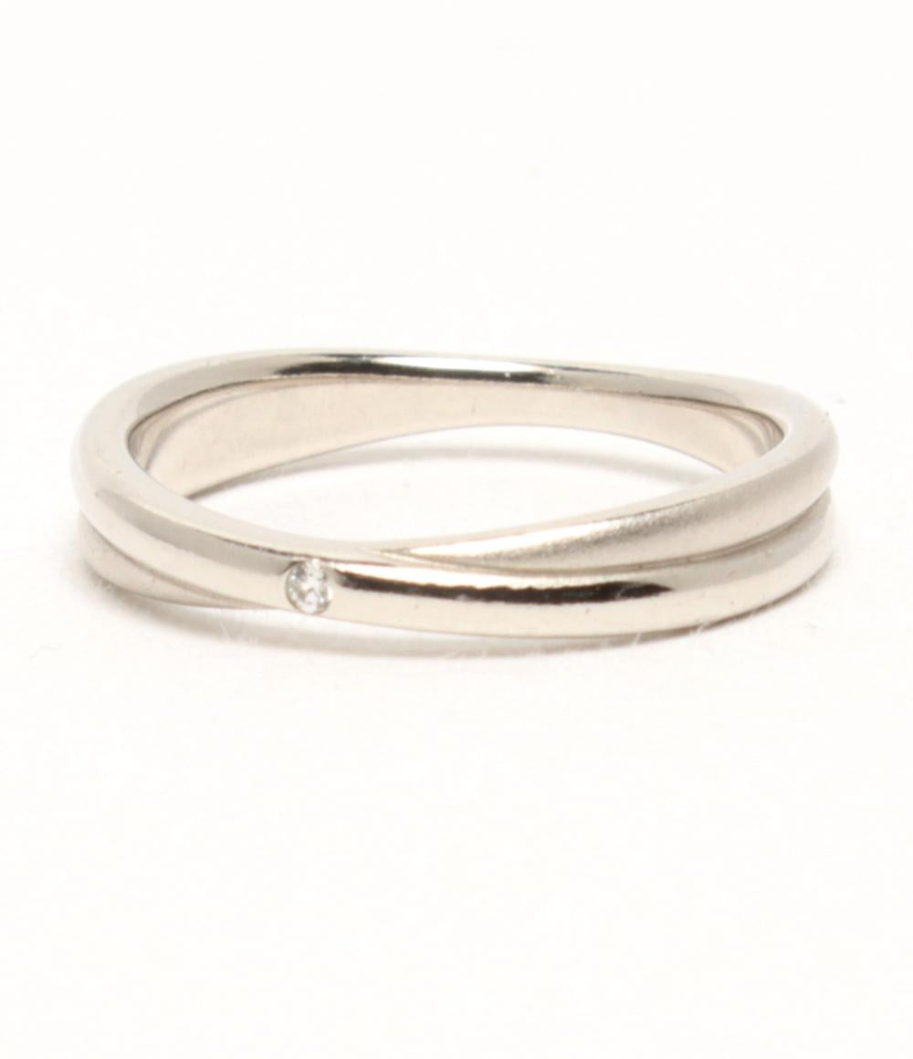 美品 ete リング 指輪 SV925 ダイヤ レディース SIZE 9号 エテ