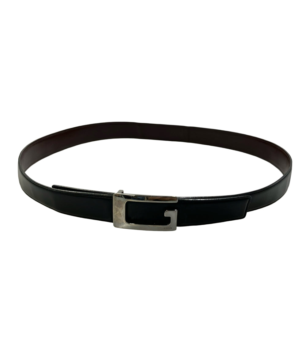 GUCCI ベルト スクエアG バックル レザー 124691 1476 100 40 メンズ グッチ