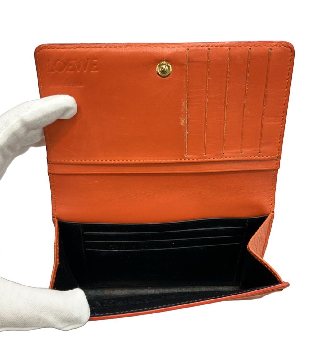 LOEWE オレンジレザー 二つ折り財布 LOEWE（ロエベ） 財布 レディース ブランド 二つ折り財布 コンパクト