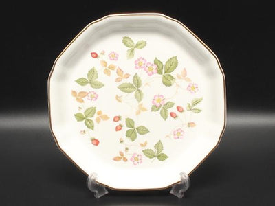 美品 ウエッジウッド オクタゴナルディッシュ 皿 25cm ワイルドストロベリー WEDGWOOD