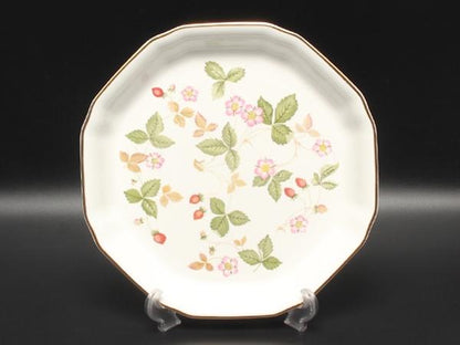 美品 ウエッジウッド オクタゴナルディッシュ 皿 25cm ワイルドストロベリー WEDGWOOD