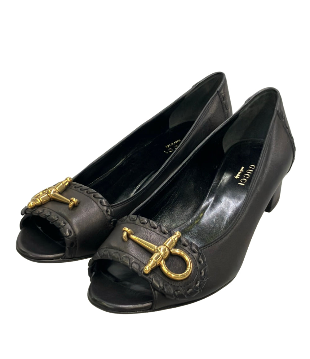 GUCCI オープントゥパンプス ホースビット 264964 レディース SIZE 37 (23.5cm) グッチ