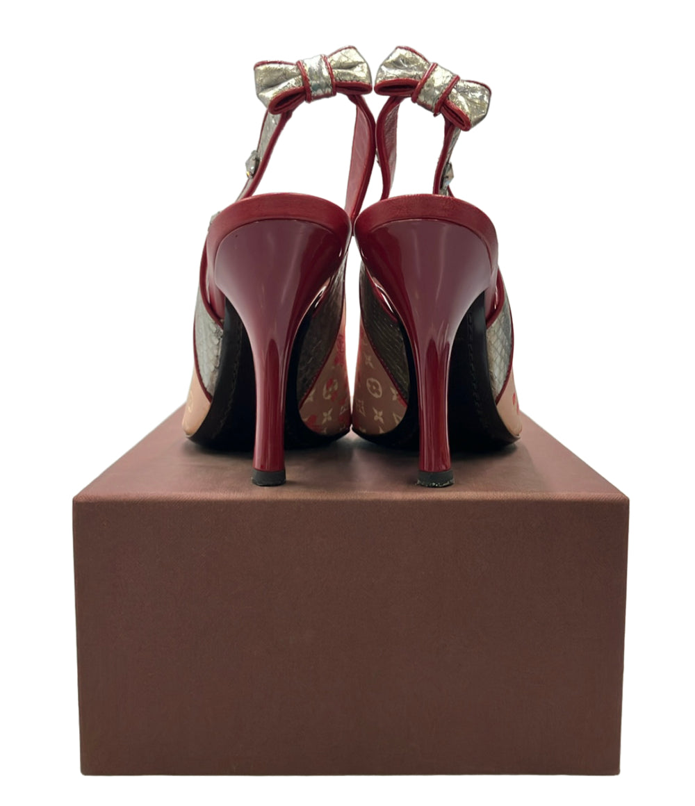 LOUIS VUITTON スリングバックサンダル コラボ 村上隆 BR0053 レディース SIZE 36 (23.5cm) ルイ・ヴィトン