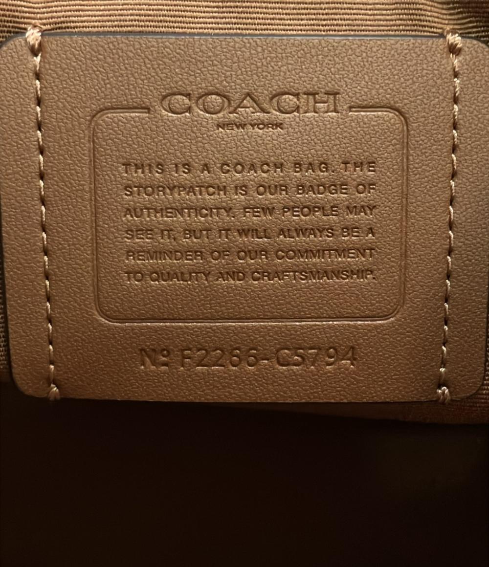 美品 コーチ 2way ショルダーバッグ トートバッグ デンプシー チェック コーチ 2wayデンプシートートバッグ ショルダーバッグ 斜め掛け