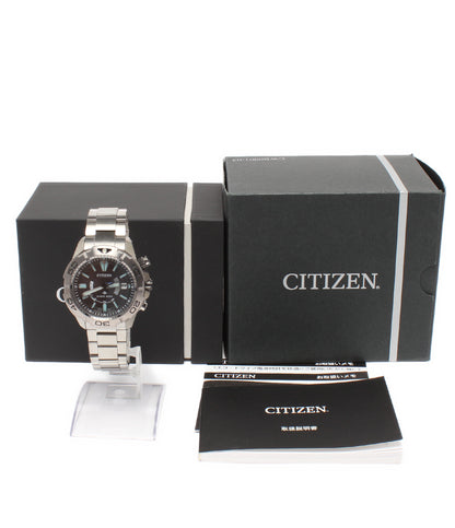 CITIZEN 腕時計 エコドライブ 電波 プロマスターマリン ソーラー ブラック H112-R012479 メンズ シチズン