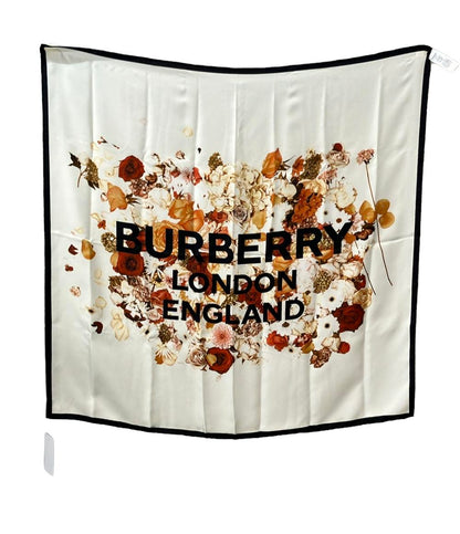 バーバリー スカーフ シルク100% 花柄 レディース BURBERRY