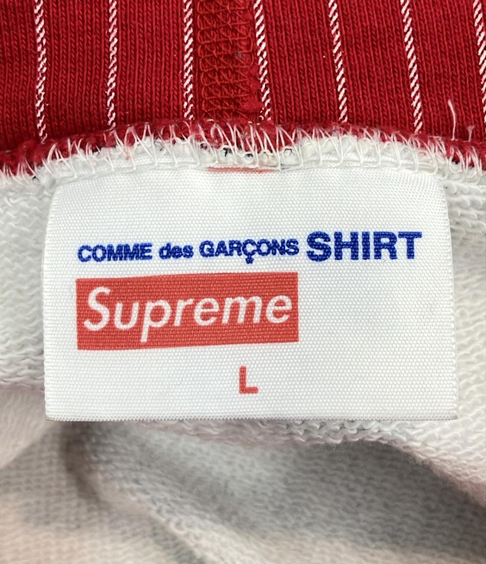 Supreme COMME des GARCONS SHIRT ボックスロゴ パーカー メンズ SIZE L シュプリーム コムデギャルソンシャツ
