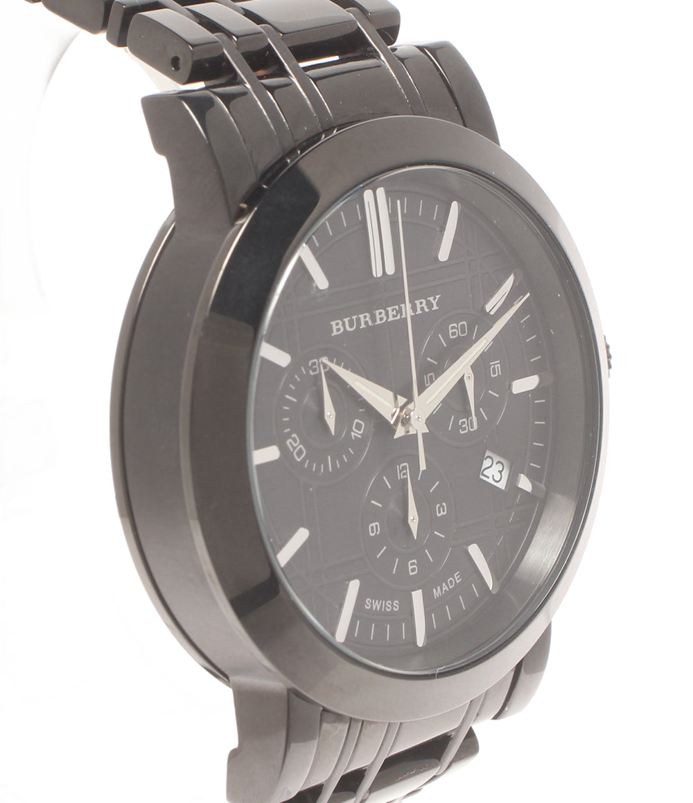 美品 Burberry 腕時計 クオーツ ブラック BU1373 メンズ バーバリー