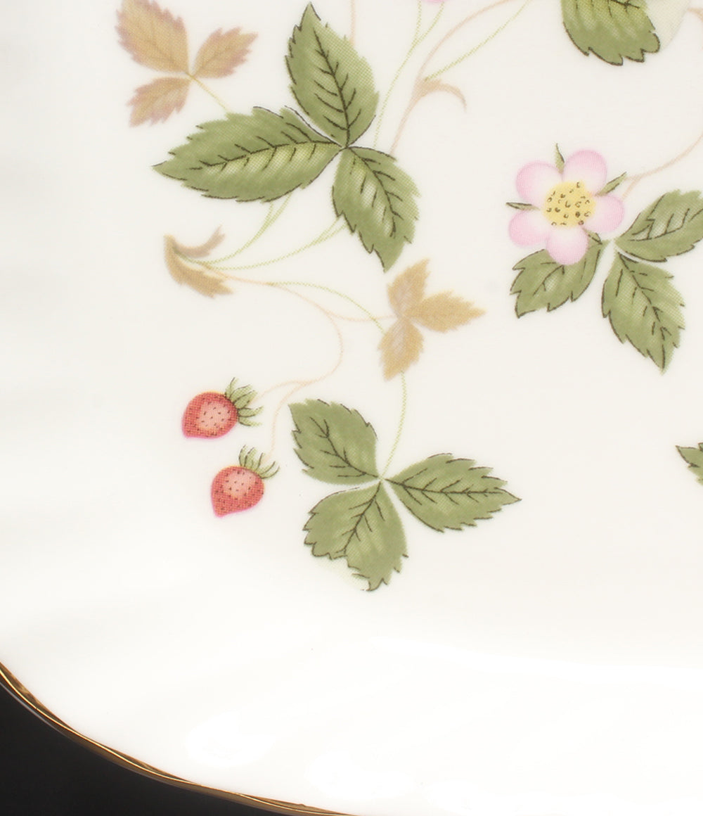 美品 WEDGWOOD スパイラルトレイ 皿 21cm ワイルドストロベリー ウエッジウッド
