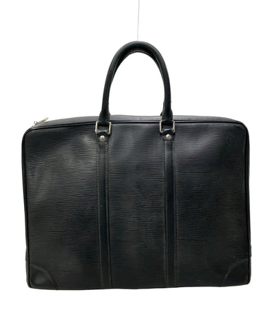 訳あり LOUIS VUITTON ブリーフケース ビジネスバッグ ポルト ドキュマン ヴォワヤージュ エピ M54472 メンズ ルイ・ヴィトン