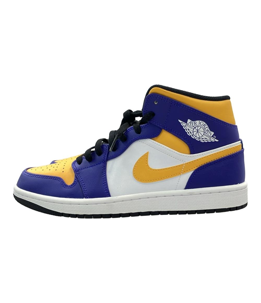美品 ナイキ ミドルカットスニーカー AIR JORDAN 1 MID DQ8426-517 メンズ SIZE 26.5 (M) NIKE