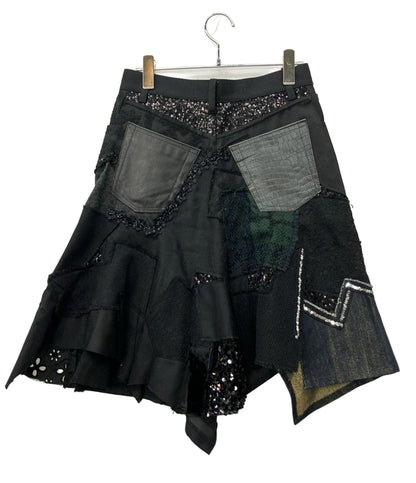JUNYA WATANABE COMME des GARCONS デニムスカート パッチワーク JN-S004 レディース SIZE XS ジュンヤワタナベコムデギャルソン