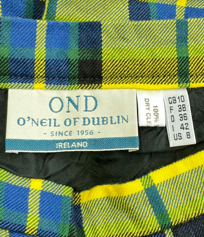 美品 オニールオブダブリン ギャザースカート チェック柄 レディース SIZE 8 (M) O’NEIL of DUBLIN