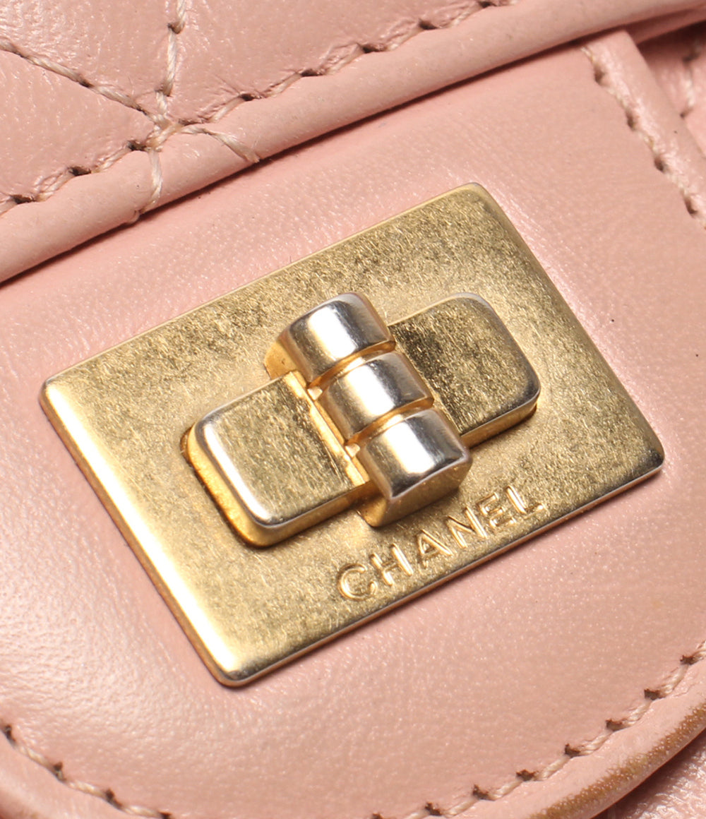 CHANEL カードケース ゴールド金具 マトラッセ 2.55 レディース シャネル