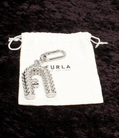 美品 Furla キーリング キーホルダー バッグチャーム メタル レディース フルラ
