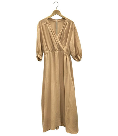 美品 マルティニーク 半袖カシュクールワンピース レディース martinique