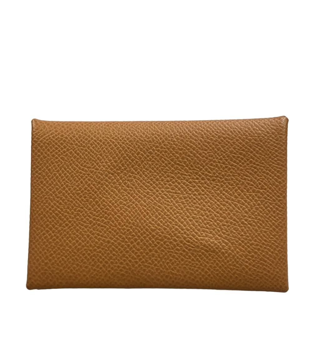 HERMES カードケース シルバー金具 W刻印 カルヴィ レディース エルメス