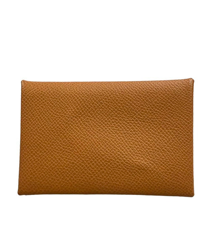 HERMES カードケース シルバー金具 W刻印 カルヴィ レディース エルメス