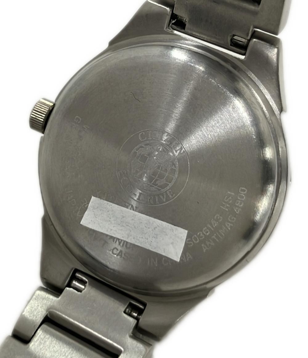 CITIZEN 腕時計 エコドライブ ソーラー ブルー E011-S036143 レディース シチズン