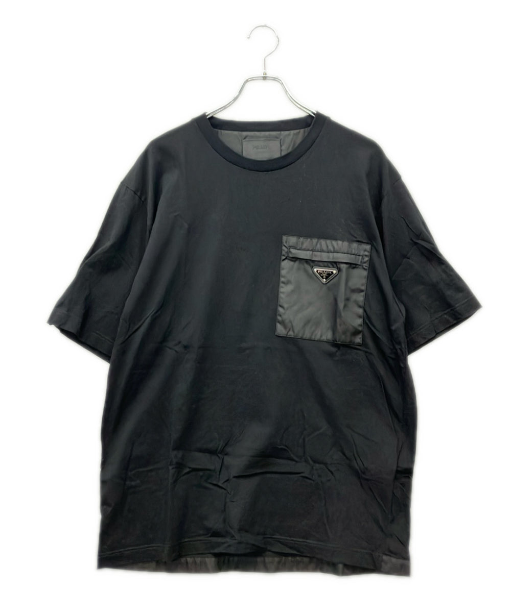 PRADA 半袖 Re-Nylon x ジャージー Tシャツ UJN661 メンズ SIZE XXL プラダ