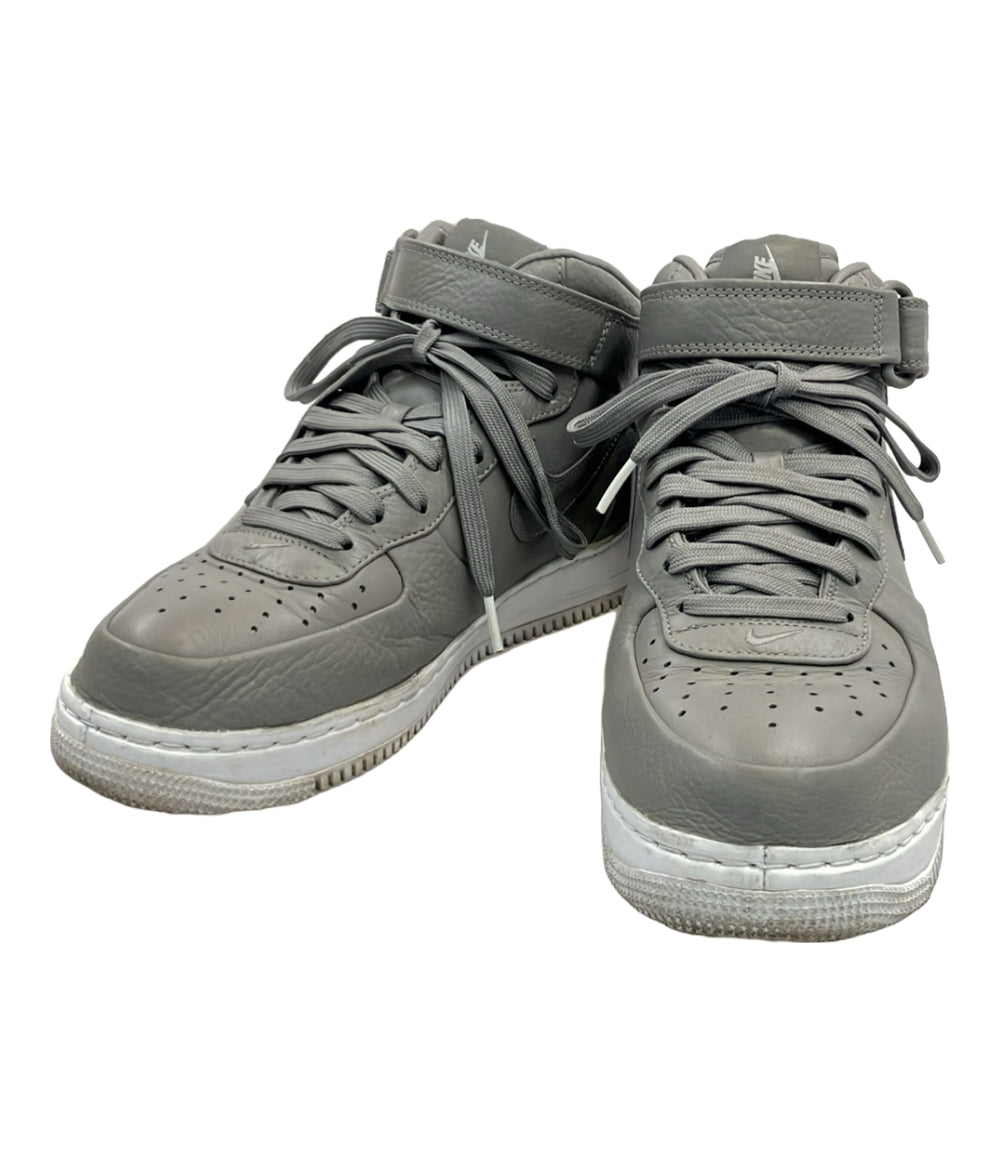 ナイキ ミドルカットスニーカー AIR FORCE 1 MID LIGHT CHACOAL 819677-001 メンズ SIZE 26 (M) NIKE