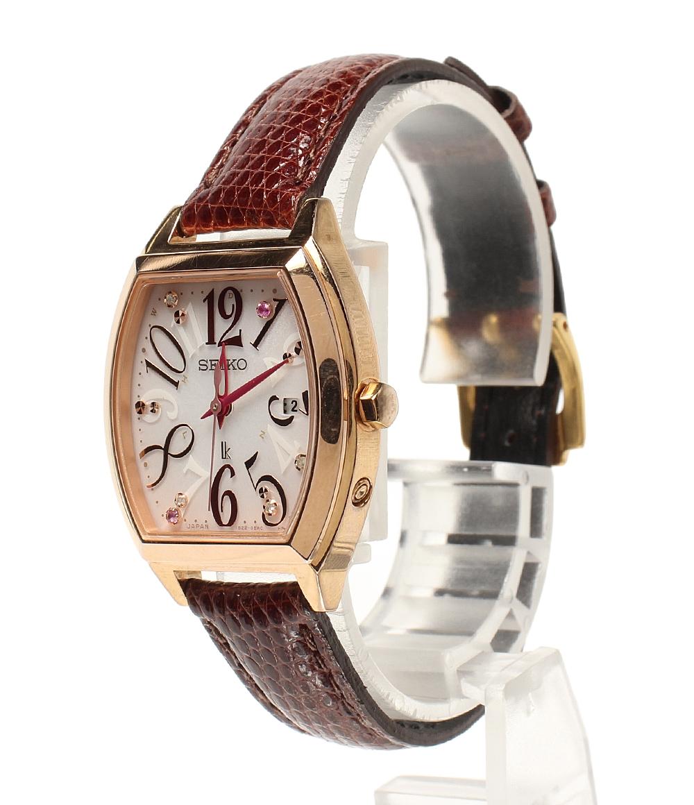 SEIKO 腕時計 lk ルキア ソーラー ピンク 1B22-0BB0 レディース