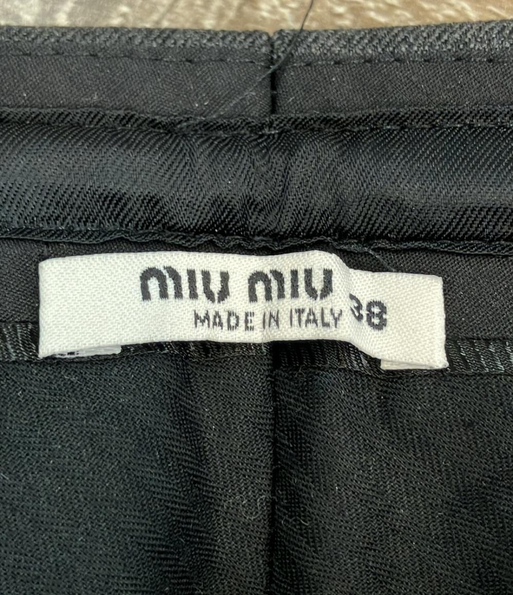 Miu Miu スラックスパンツ サイドライン レディース SIZE 38 (M) ミュウ ミュウ
