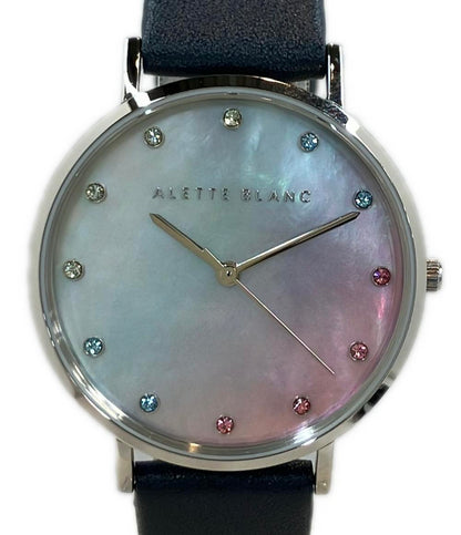 美品 ALETTE BLANC 腕時計 クオーツ レディース アレットブラン