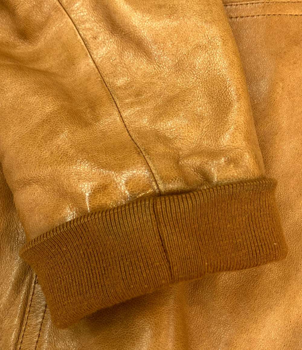 訳あり DESIGNWORKS シープスキンレザージャケット メンズ SIZE S デザインワークス