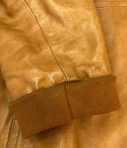 訳あり DESIGNWORKS シープスキンレザージャケット メンズ SIZE S デザインワークス