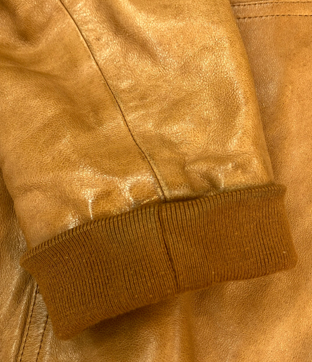 訳あり DESIGNWORKS シープスキンレザージャケット メンズ SIZE S デザインワークス