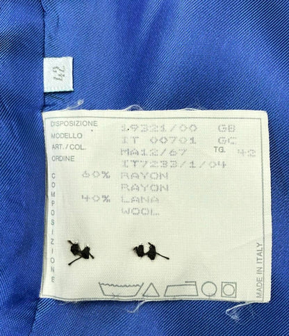 美品 ポール・スミス ウール混テーラードジャケット ショルダーパッド レディース SIZE 42 (M) Paul Smith