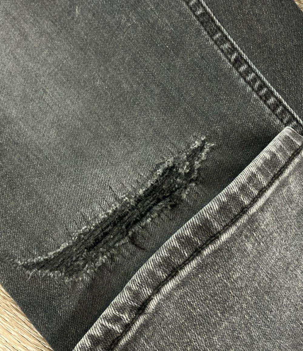 ブラックデニム パンツ サイズ32 ダメージ加工 デンハム デニムパンツ SLIM FIT ダメージ加工 メンズ SIZE 32 (M) DENHAM