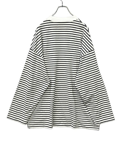 markaware オーバーサイズ ボーダー長袖Tシャツ メンズ SIZE M マーカウェア
