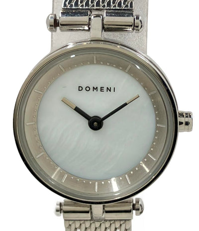 ドメニ 腕時計 クオーツ ホワイト 316L レディース DOMENI