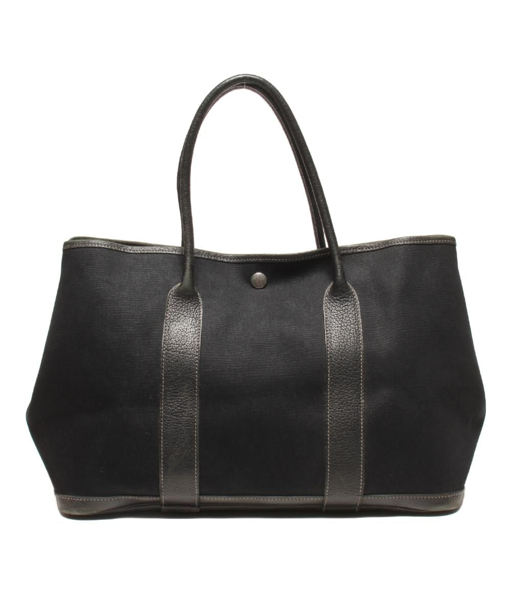 エルメス トートバッグ シルバー金具 ガーデンパーティPM トワルオフィシエ レディース HERMES