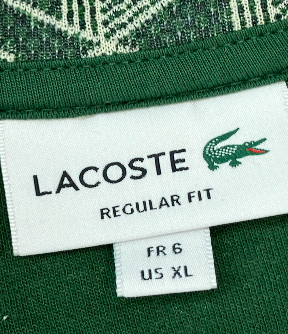 美品 LACOSTE モノグラムジャカードトラックジャケット 総柄 XL メンズ SIZE 6 (XL)