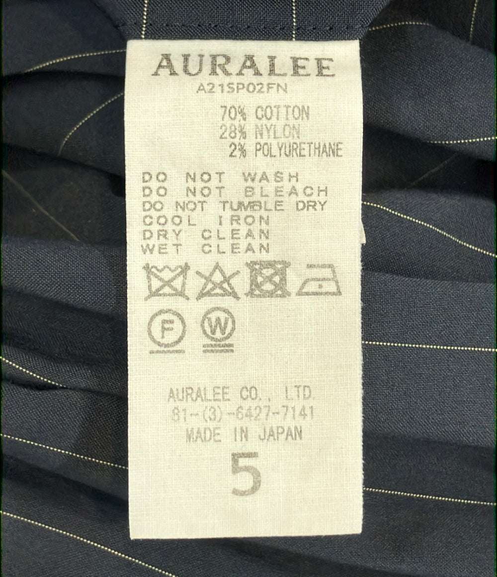 AURALEE フィンクスナイロンストレッチワイドスラックス A21SP02FN メンズ SIZE 5 オーラリー